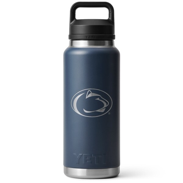 Yeti 36oz navy bottle with Penn State Athletic logo image